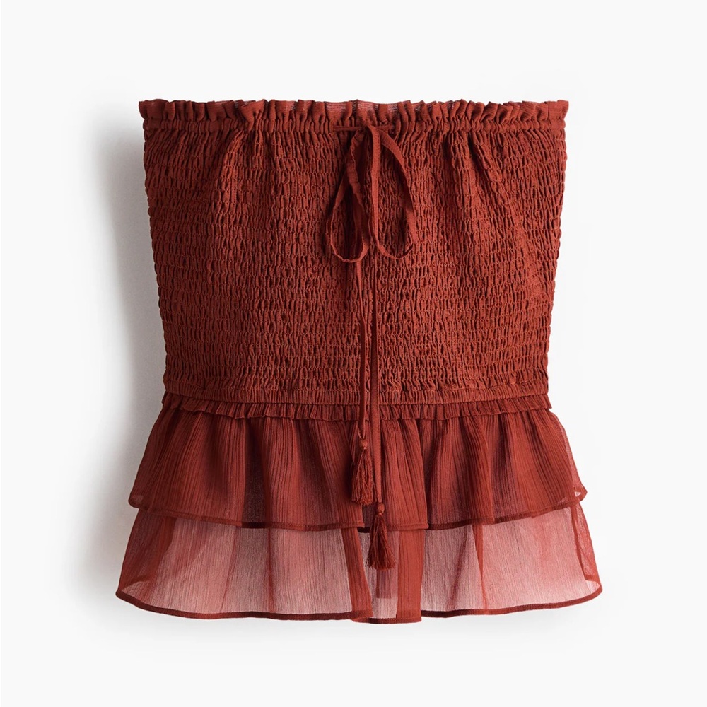 Smocked Bandeau Top